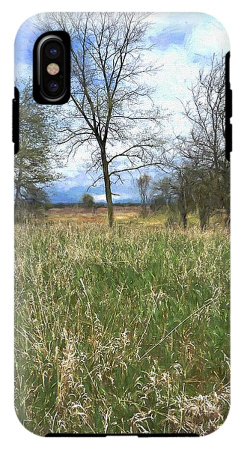Spring Prairie Grass Landscape - Phone Case