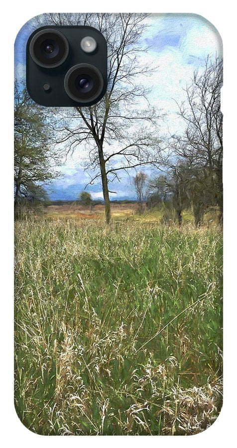 Spring Prairie Grass Landscape - Phone Case