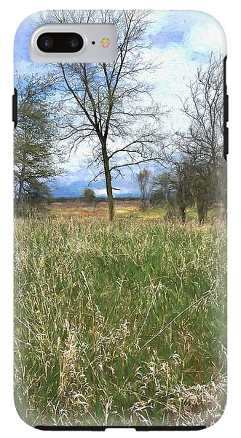 Spring Prairie Grass Landscape - Phone Case