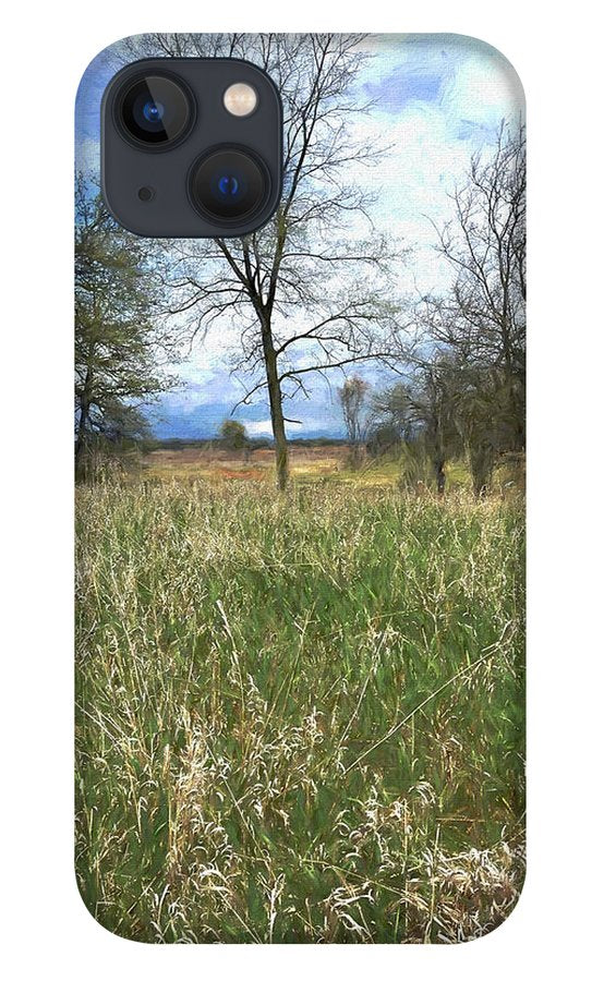 Spring Prairie Grass Landscape - Phone Case