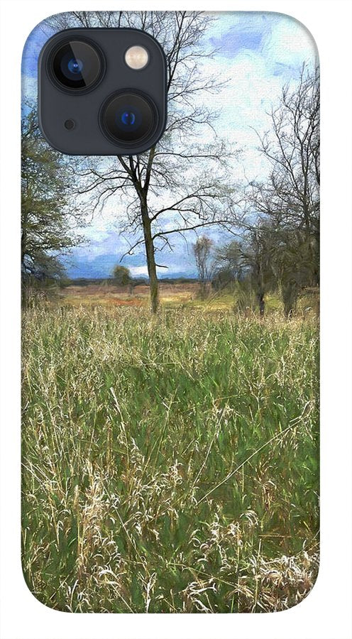 Spring Prairie Grass Landscape - Phone Case