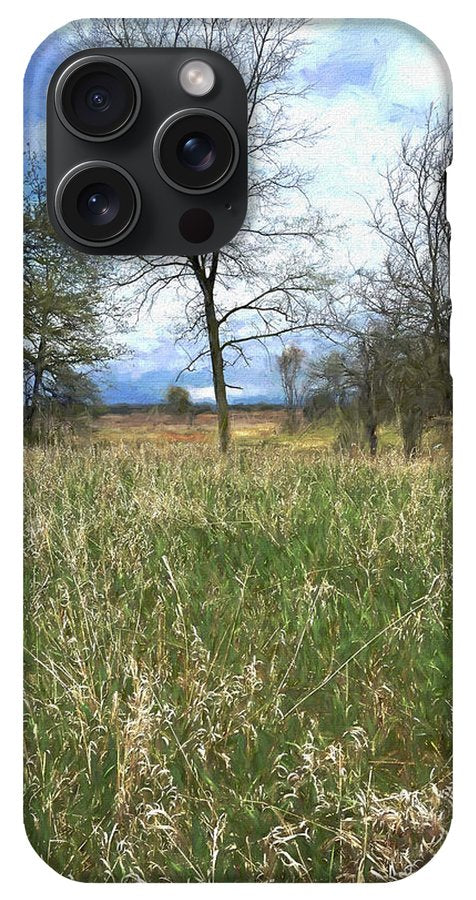 Spring Prairie Grass Landscape - Phone Case