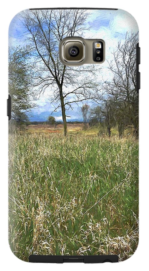 Spring Prairie Grass Landscape - Phone Case