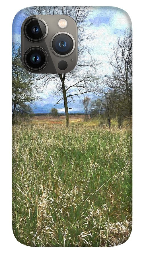 Spring Prairie Grass Landscape - Phone Case