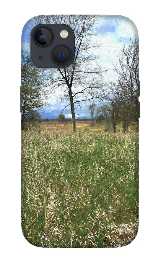 Spring Prairie Grass Landscape - Phone Case