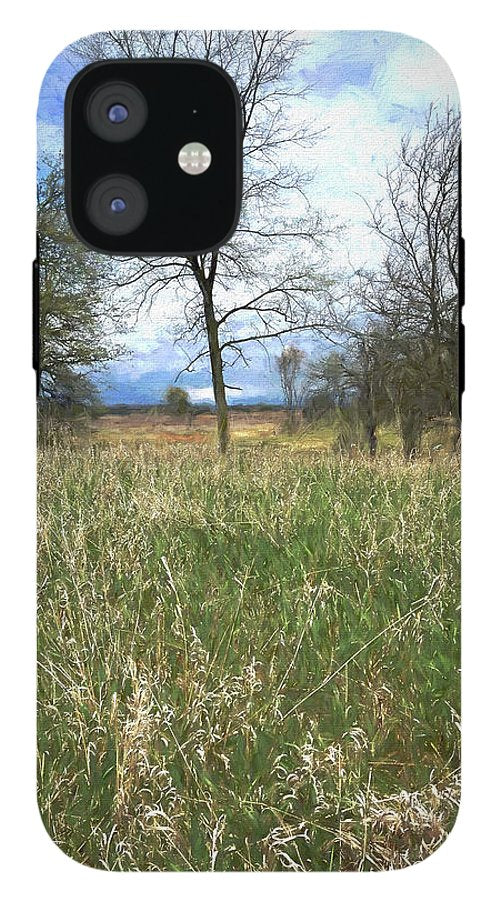 Spring Prairie Grass Landscape - Phone Case