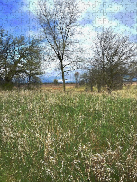Spring Prairie Grass Landscape - Puzzle