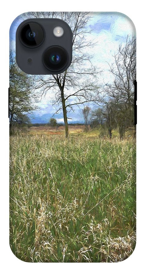 Spring Prairie Grass Landscape - Phone Case