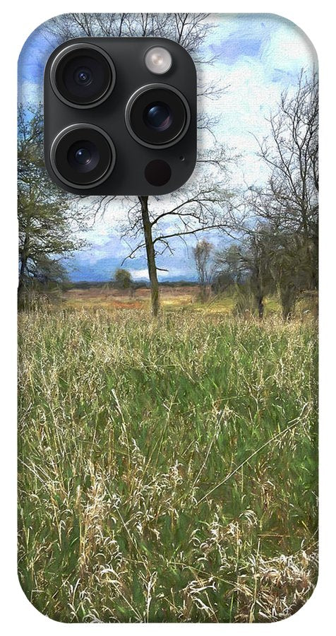 Spring Prairie Grass Landscape - Phone Case