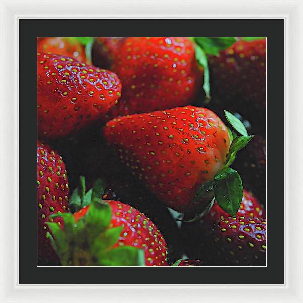 Strawberries - Framed Print