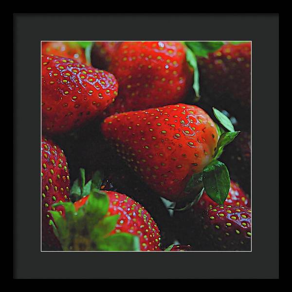 Strawberries - Framed Print