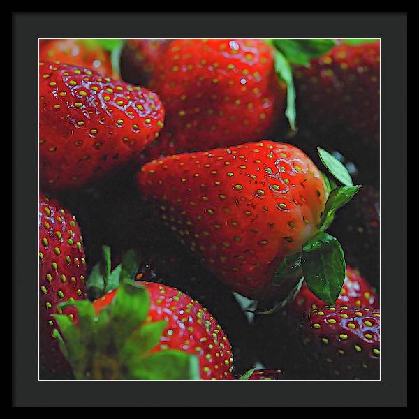 Strawberries - Framed Print