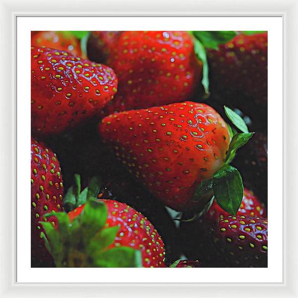 Strawberries - Framed Print
