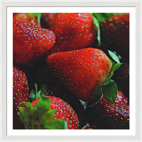 Strawberries - Framed Print