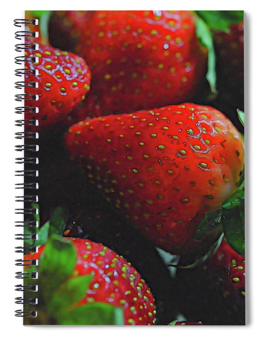Strawberries - Spiral Notebook