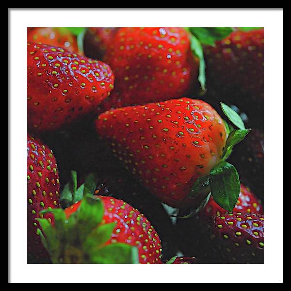 Strawberries - Framed Print