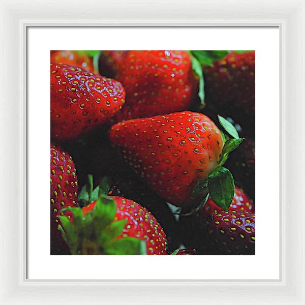 Strawberries - Framed Print