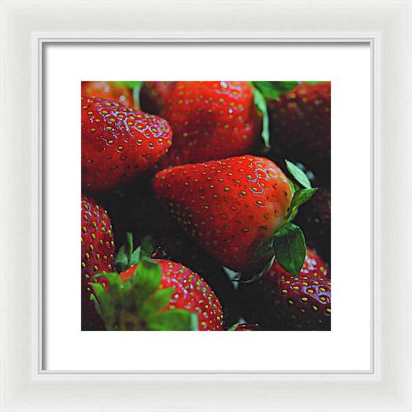 Strawberries - Framed Print