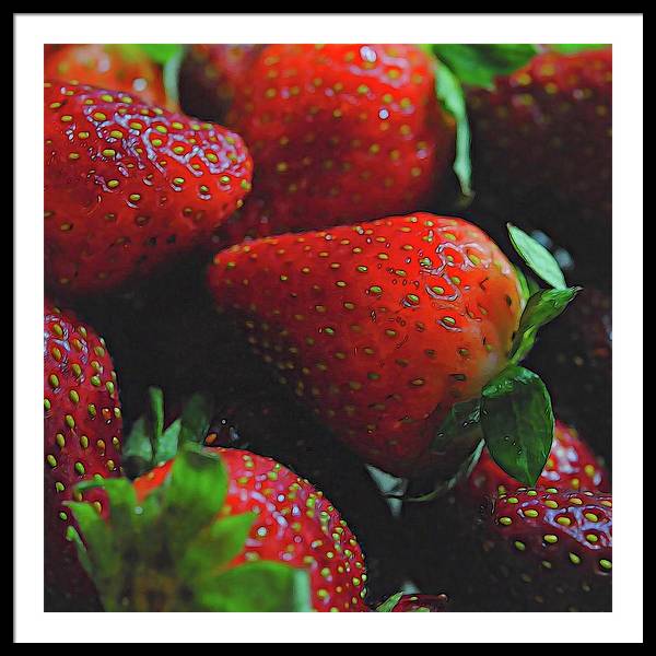 Strawberries - Framed Print