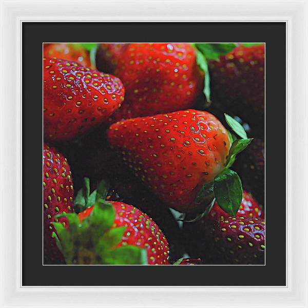 Strawberries - Framed Print