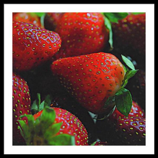 Strawberries - Framed Print