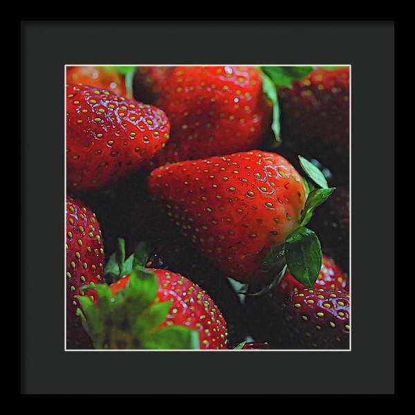 Strawberries - Framed Print