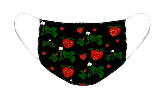 Strawberries Pattern - Face Mask