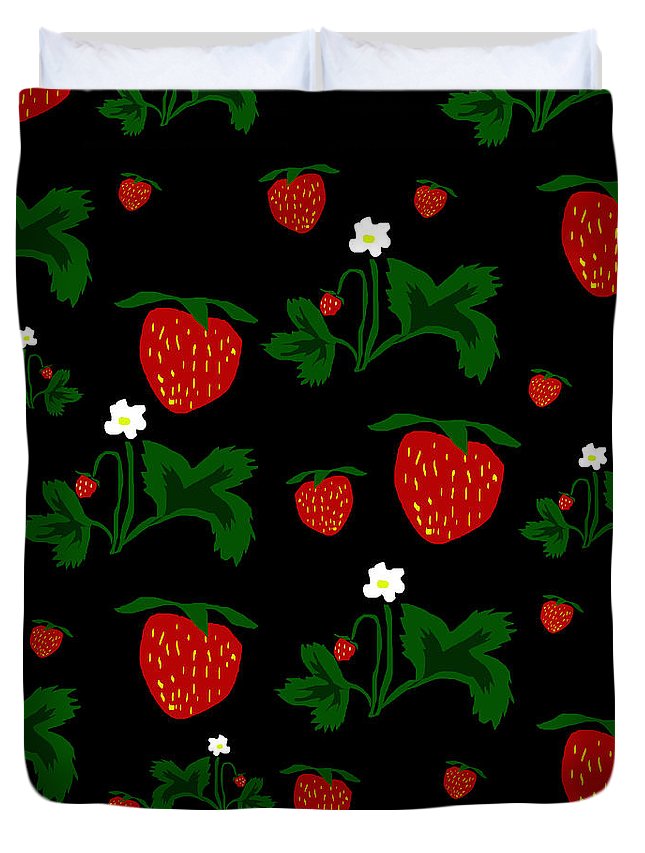 Strawberries Pattern - Duvet Cover