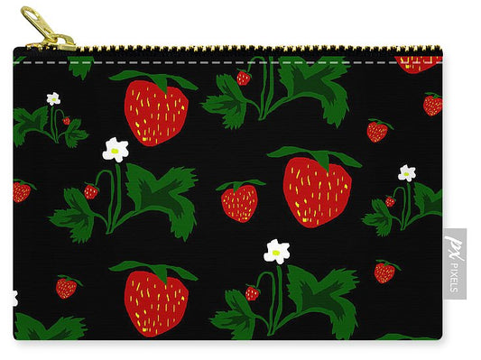 Strawberries Pattern - Carry-All Pouch