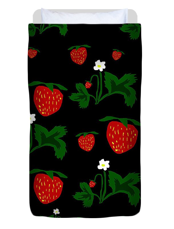 Strawberries Pattern - Duvet Cover