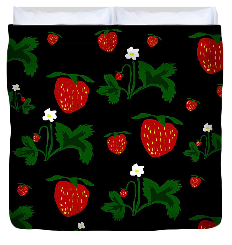 Strawberries Pattern - Duvet Cover