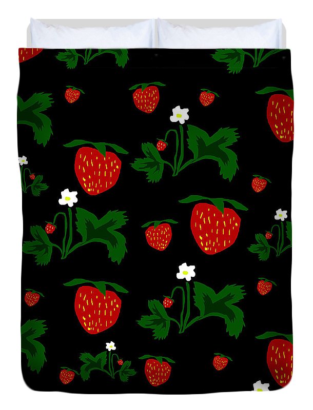 Strawberries Pattern - Duvet Cover