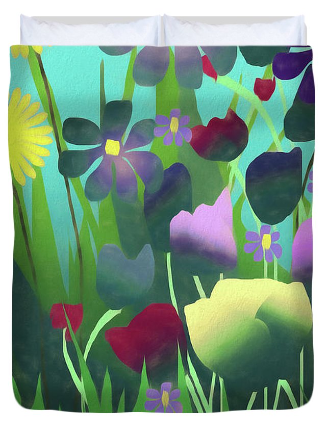Summer Flower Garden - Duvet Cover