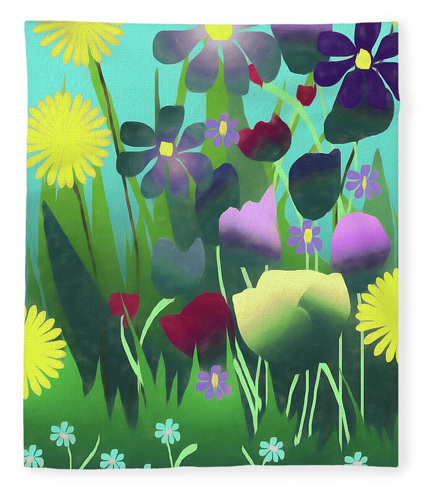 Summer Flower Garden - Blanket