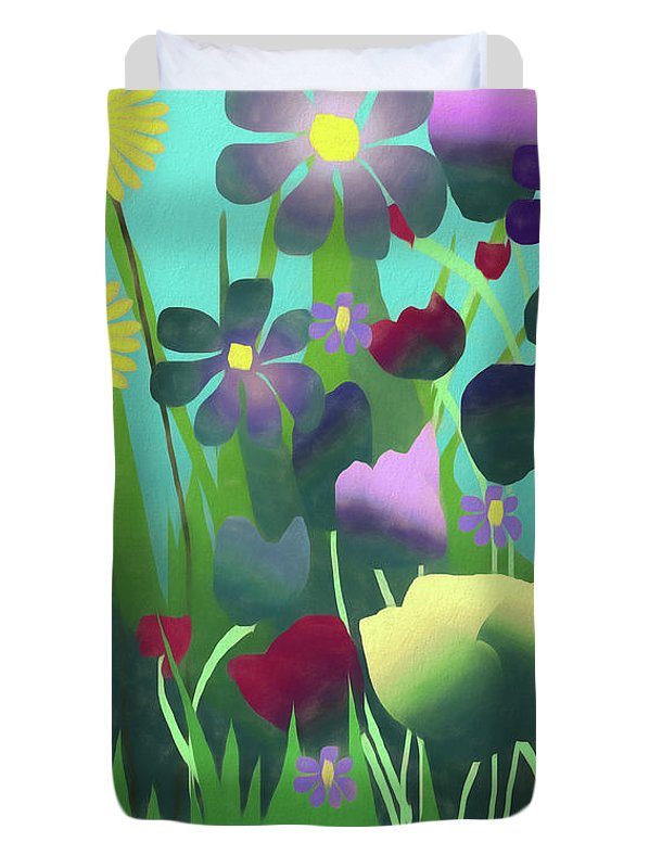 Summer Flower Garden - Duvet Cover