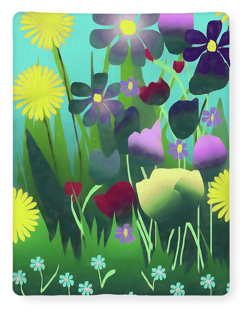 Summer Flower Garden - Blanket