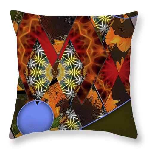 Sunflower Collage - Throw Pillow