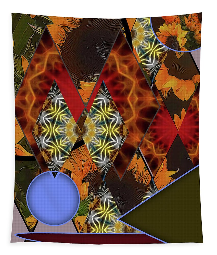 Sunflower Collage - Tapestry
