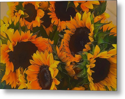 Sunflowers - Metal Print