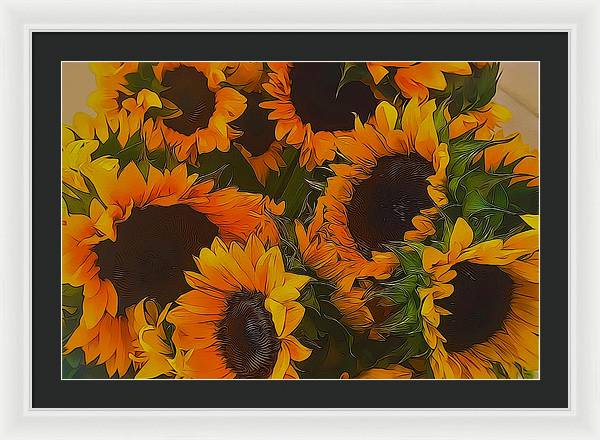 Sunflowers - Framed Print