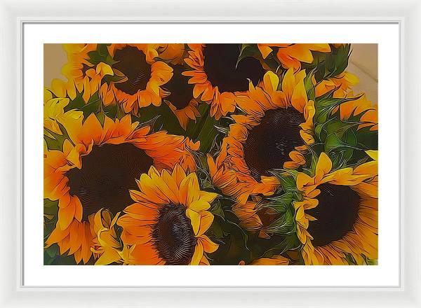 Sunflowers - Framed Print