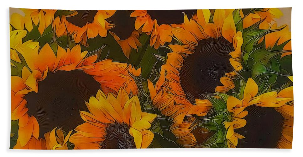 Sunflowers - Bath Towel