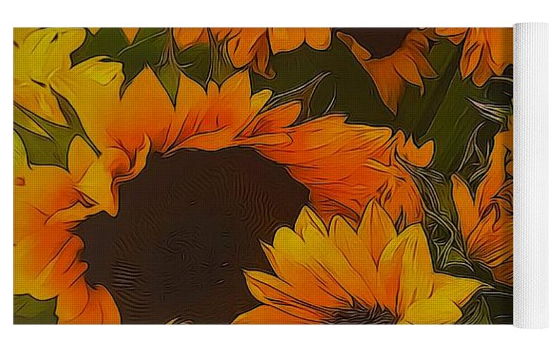 Sunflowers - Yoga Mat