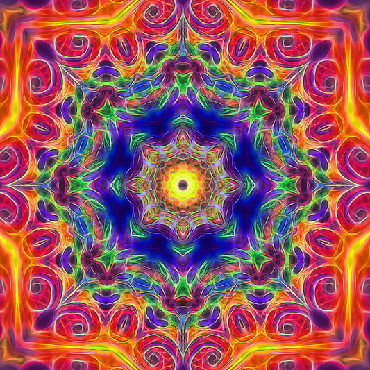 Sunrise Kaleidoscope Digital Image Download