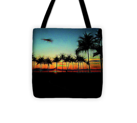 Sunset From The Car - Tote Bag