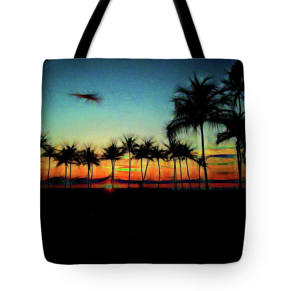 Sunset From The Car - Tote Bag