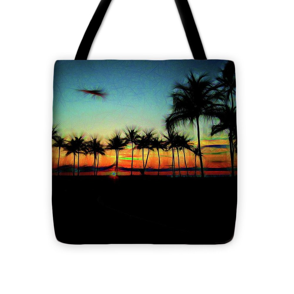 Sunset From The Car - Tote Bag