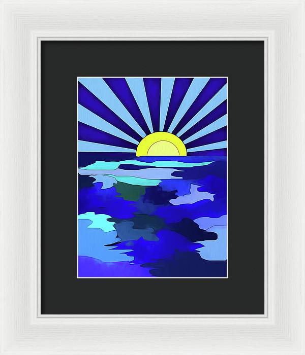 Sunset on The Lake - Framed Print