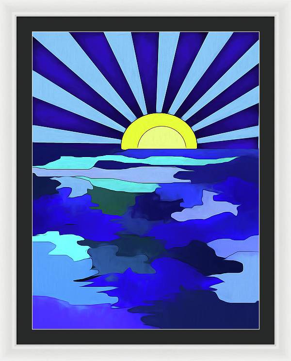 Sunset on The Lake - Framed Print