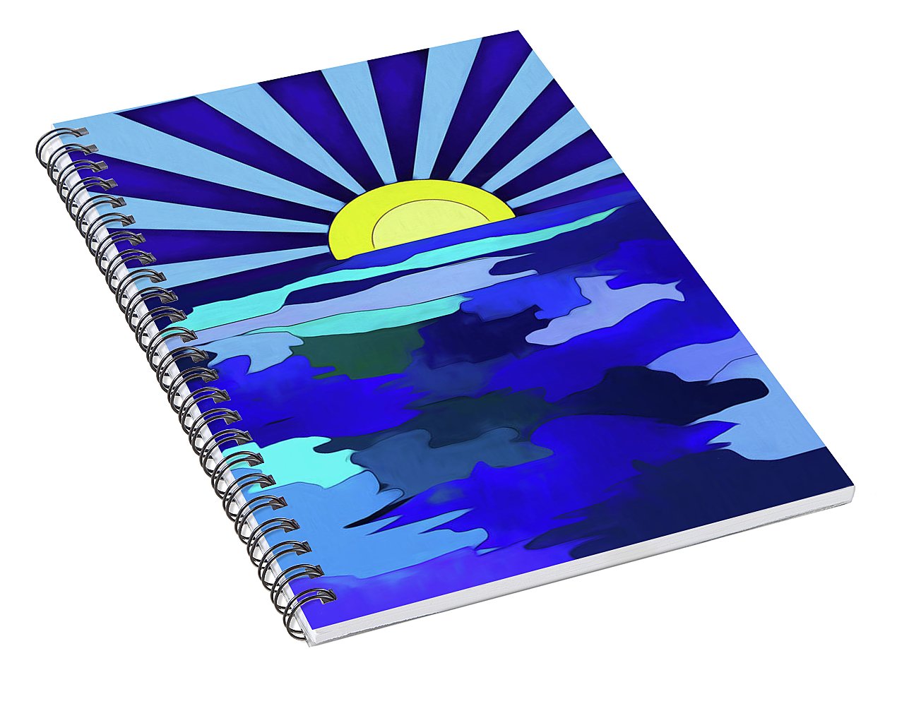 Sunset on The Lake - Spiral Notebook